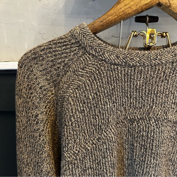 Geoffrey Beene Crewneck Sweater Tan Grey Size Laarge - Picture 3 of 11